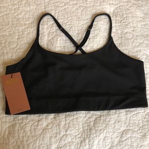 NWT / Girlfriend Collective / Juliet Strappy Bra / XXL / Black